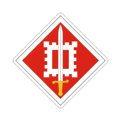 18th Engineer Brigade (U.S. Army) STICKER Vinyl Kiss-Cut Decal 2 Inch White - The Sticker Space