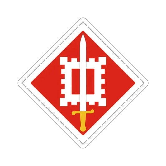 18th Engineer Brigade (U.S. Army) STICKER Vinyl Kiss-Cut Decal 2 Inch White - The Sticker Space