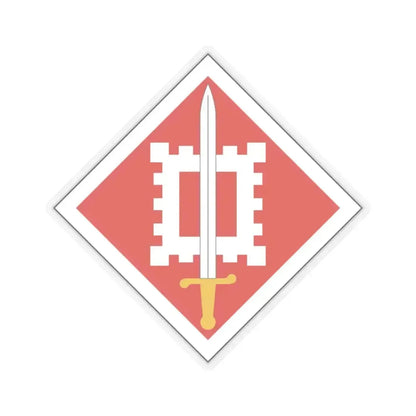 18th Engineer Brigade (U.S. Army) STICKER Vinyl Kiss-Cut Decal 3 Inch Transparent - The Sticker Space
