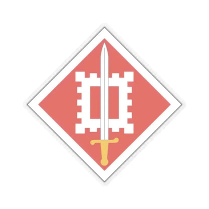 18th Engineer Brigade (U.S. Army) STICKER Vinyl Kiss-Cut Decal 4 Inch Transparent - The Sticker Space