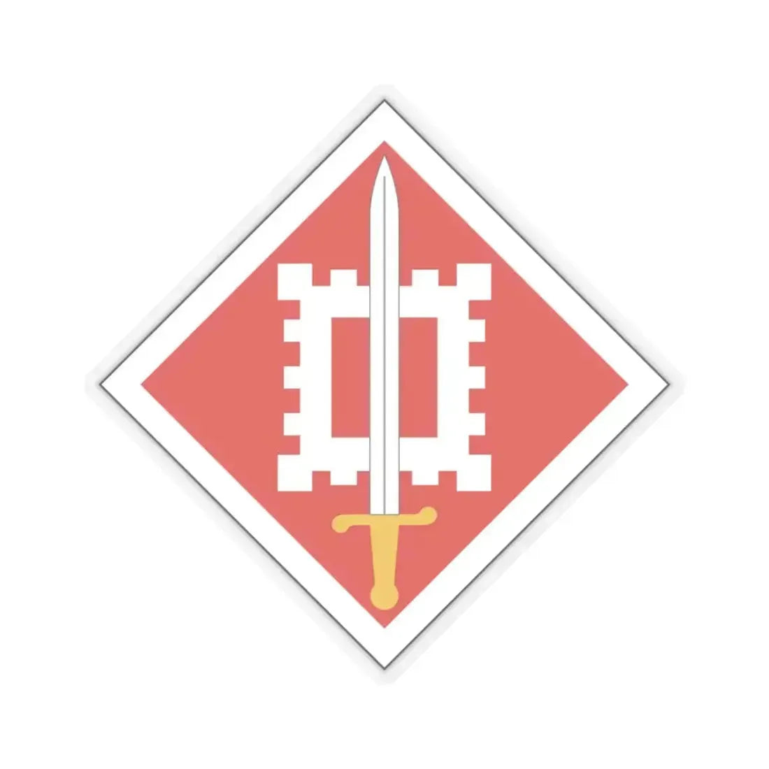 18th Engineer Brigade (U.S. Army) STICKER Vinyl Kiss-Cut Decal 6 Inch Transparent - The Sticker Space