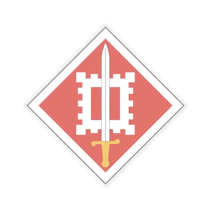 18th Engineer Brigade (U.S. Army) STICKER Vinyl Kiss-Cut Decal 6 Inch Transparent - The Sticker Space