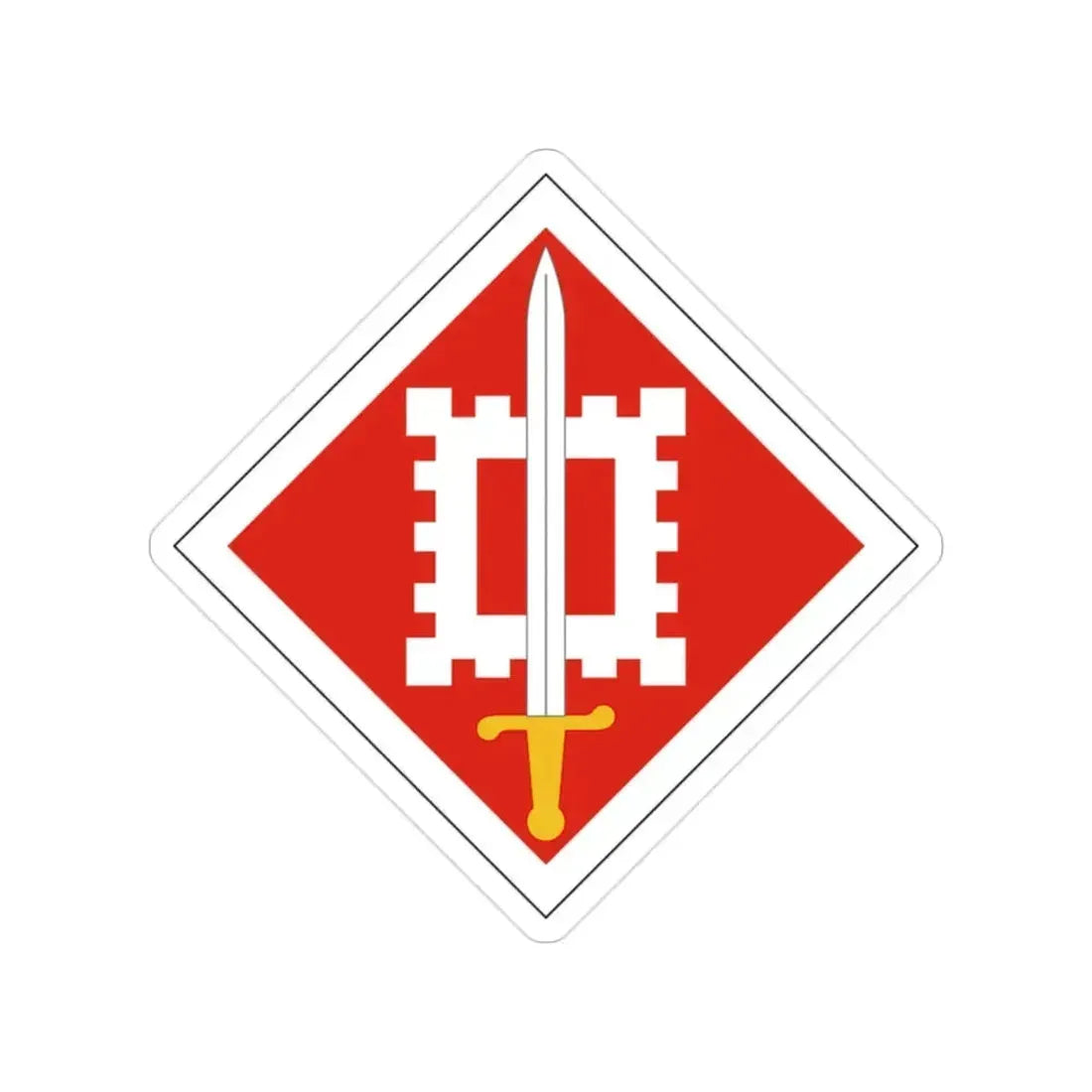 18th Engineer Brigade (U.S. Army) Transparent STICKER Die-Cut Vinyl Decal 2 Inch - The Sticker Space
