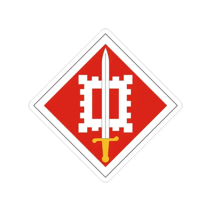18th Engineer Brigade (U.S. Army) Transparent STICKER Die-Cut Vinyl Decal 2 Inch - The Sticker Space
