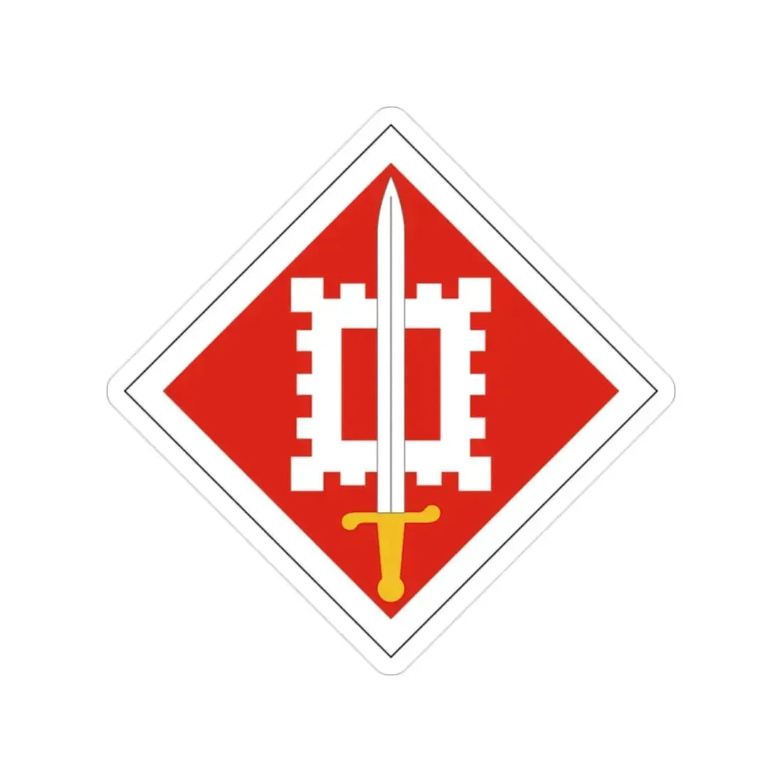 18th Engineer Brigade (U.S. Army) Transparent STICKER Die-Cut Vinyl Decal 2 Inch - The Sticker Space