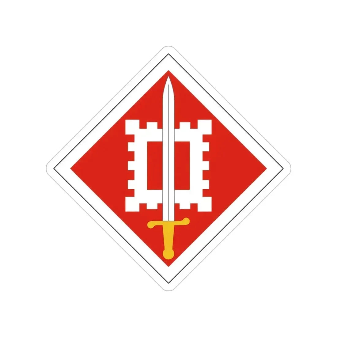 18th Engineer Brigade (U.S. Army) Transparent STICKER Die-Cut Vinyl Decal 3 Inch - The Sticker Space