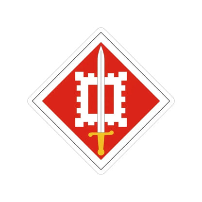 18th Engineer Brigade (U.S. Army) Transparent STICKER Die-Cut Vinyl Decal 3 Inch - The Sticker Space