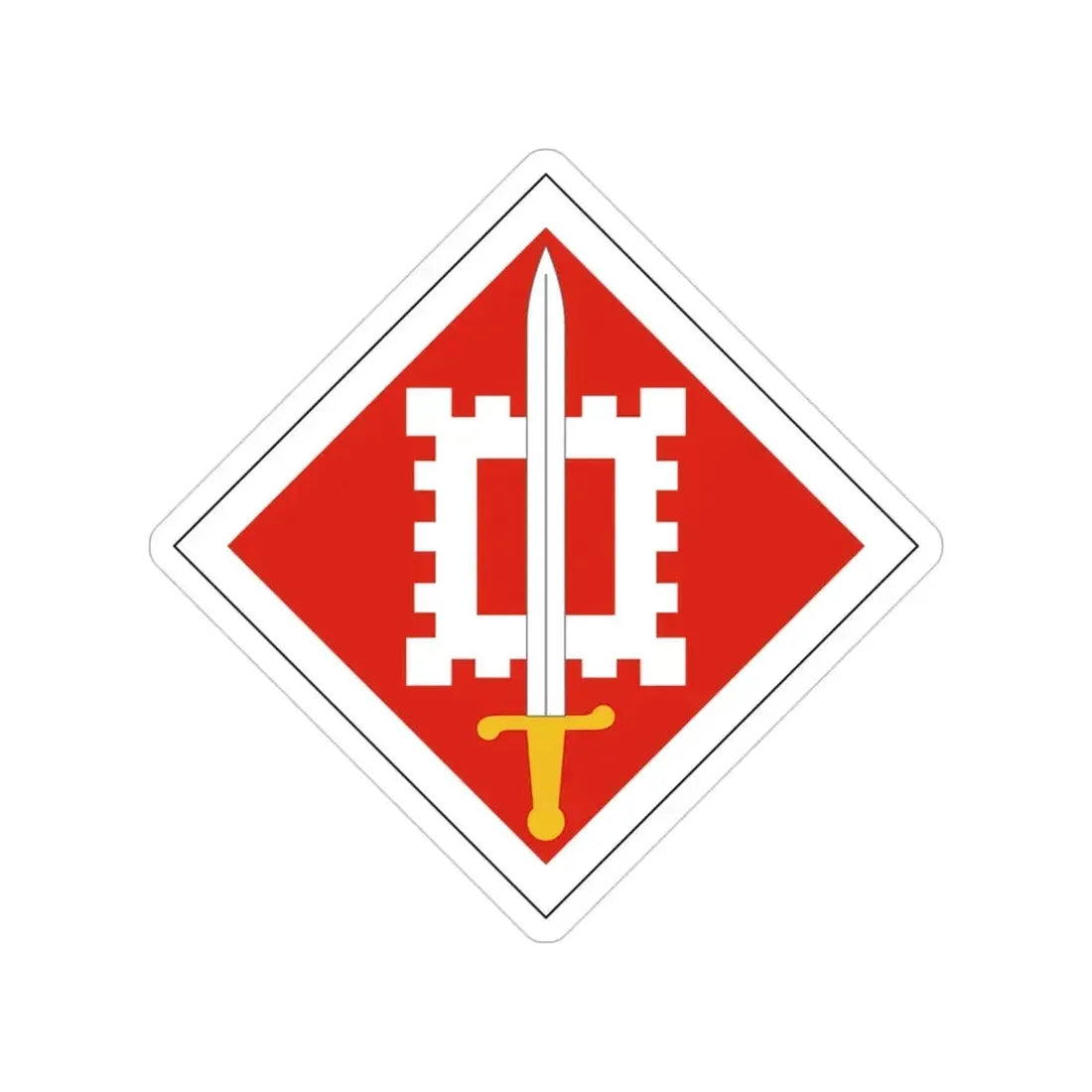 18th Engineer Brigade (U.S. Army) Transparent STICKER Die-Cut Vinyl Decal 3 Inch - The Sticker Space