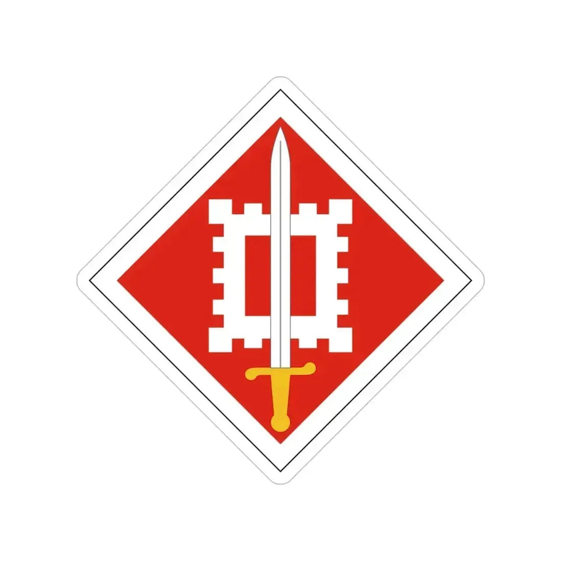 18th Engineer Brigade (U.S. Army) Transparent STICKER Die-Cut Vinyl Decal 4 Inch - The Sticker Space