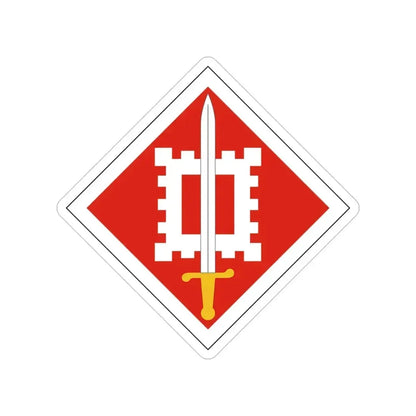 18th Engineer Brigade (U.S. Army) Transparent STICKER Die-Cut Vinyl Decal 4 Inch - The Sticker Space