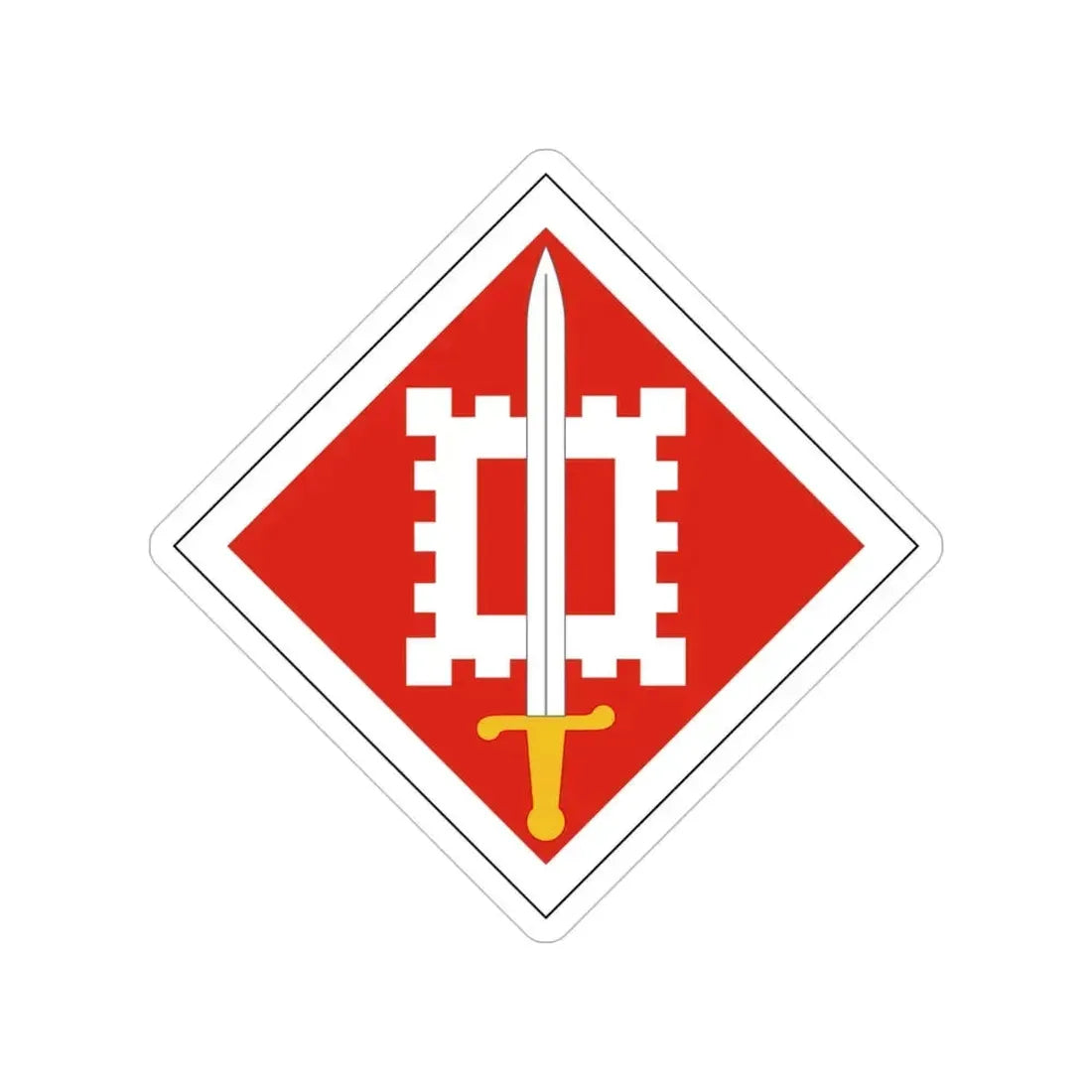 18th Engineer Brigade (U.S. Army) Transparent STICKER Die-Cut Vinyl Decal 4 Inch - The Sticker Space