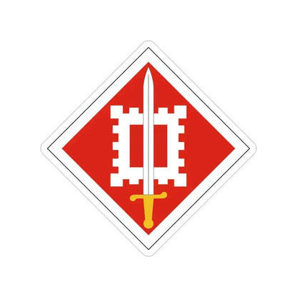 18th Engineer Brigade (U.S. Army) Transparent STICKER Die-Cut Vinyl Decal 4 Inch - The Sticker Space