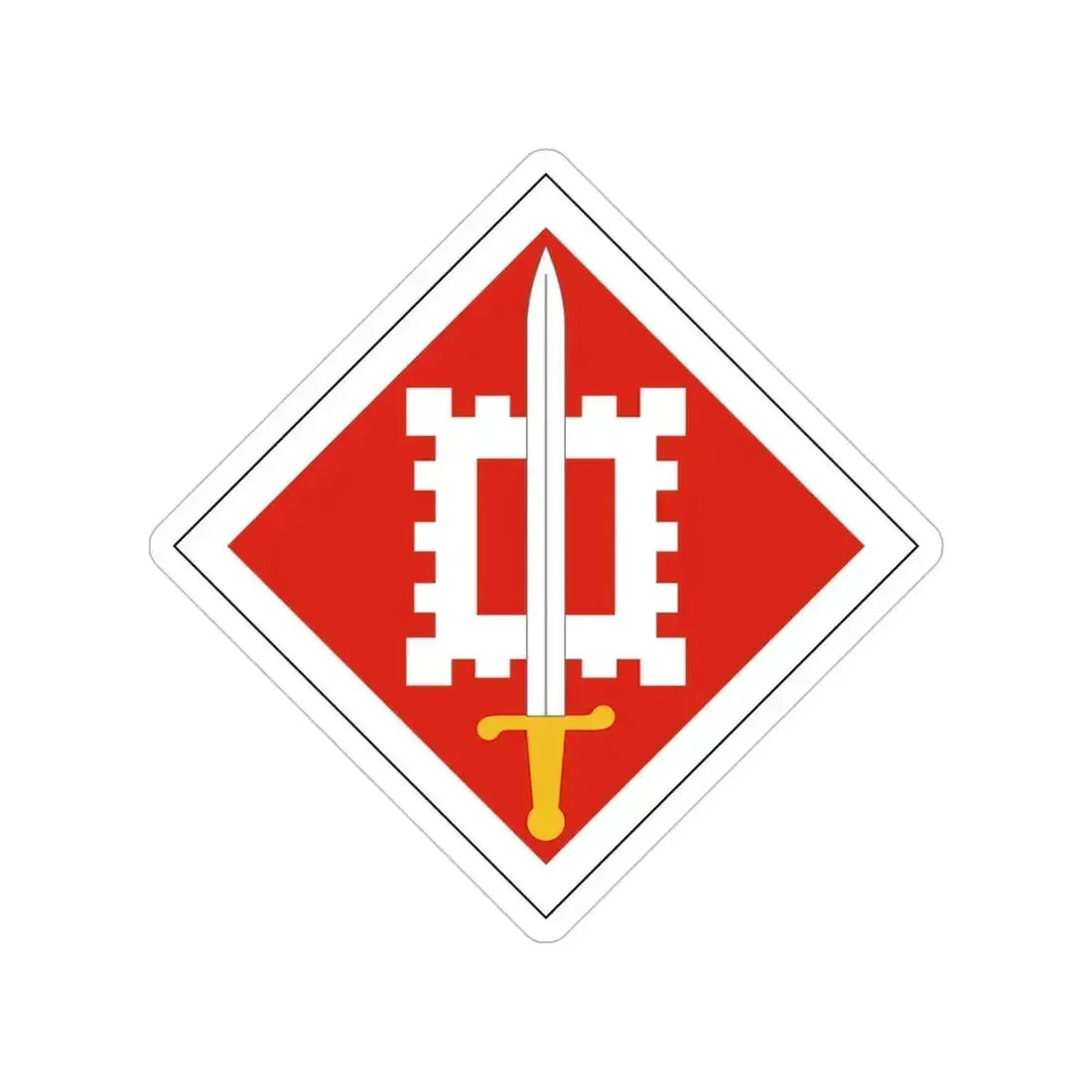 18th Engineer Brigade (U.S. Army) Transparent STICKER Die-Cut Vinyl Decal 5 Inch - The Sticker Space