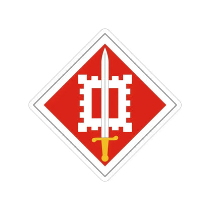 18th Engineer Brigade (U.S. Army) Transparent STICKER Die-Cut Vinyl Decal 5 Inch - The Sticker Space