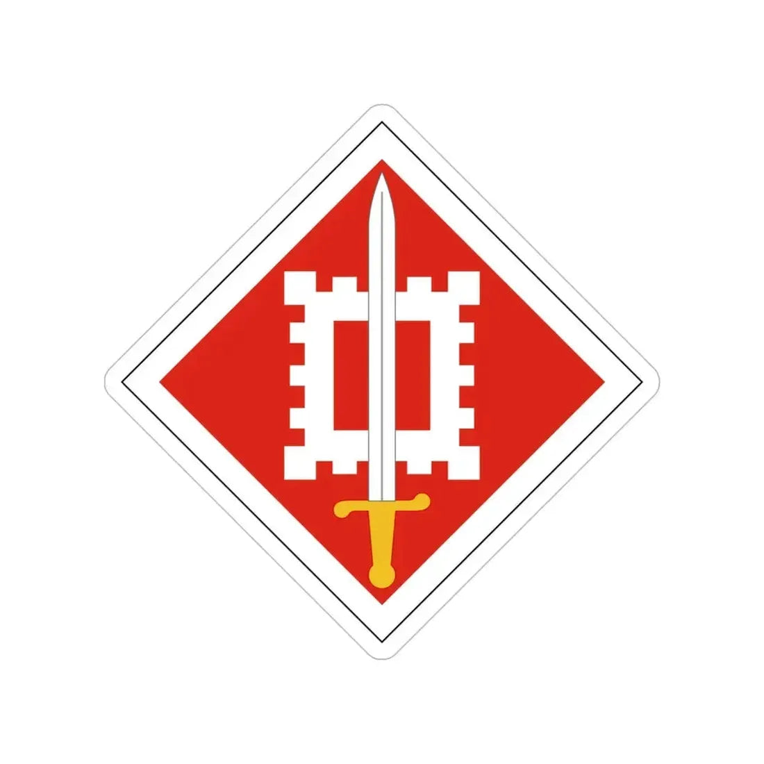 18th Engineer Brigade (U.S. Army) Transparent STICKER Die-Cut Vinyl Decal 5 Inch - The Sticker Space