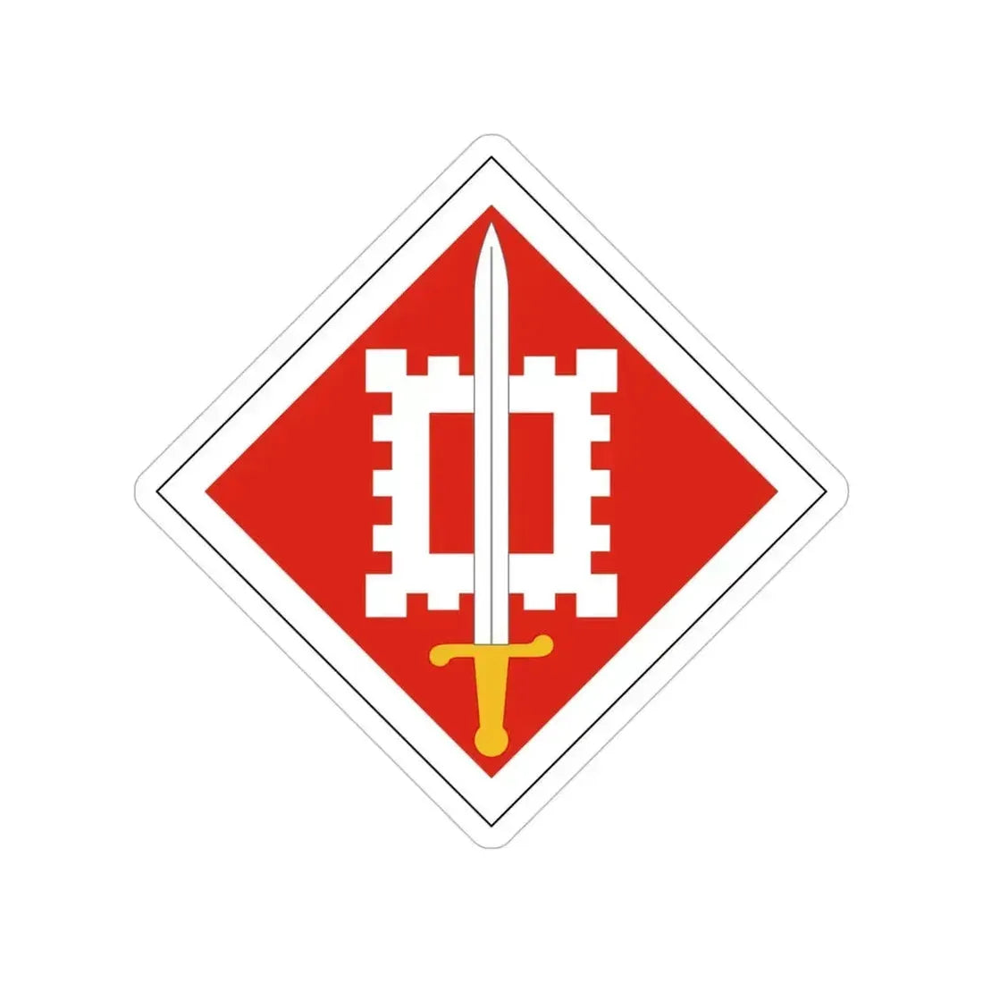 18th Engineer Brigade (U.S. Army) Transparent STICKER Die-Cut Vinyl Decal 6 Inch - The Sticker Space