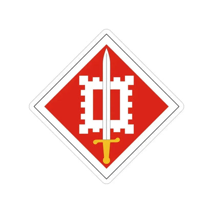 18th Engineer Brigade (U.S. Army) Transparent STICKER Die-Cut Vinyl Decal 6 Inch - The Sticker Space