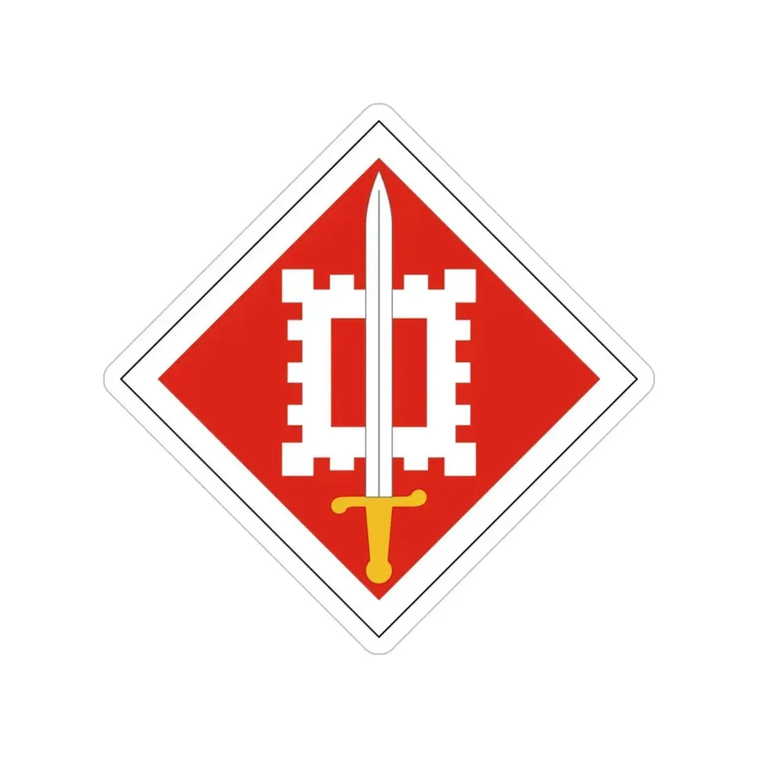 18th Engineer Brigade (U.S. Army) Transparent STICKER Die-Cut Vinyl Decal 6 Inch - The Sticker Space