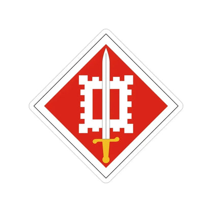 18th Engineer Brigade (U.S. Army) Transparent STICKER Die-Cut Vinyl Decal 6 Inch - The Sticker Space
