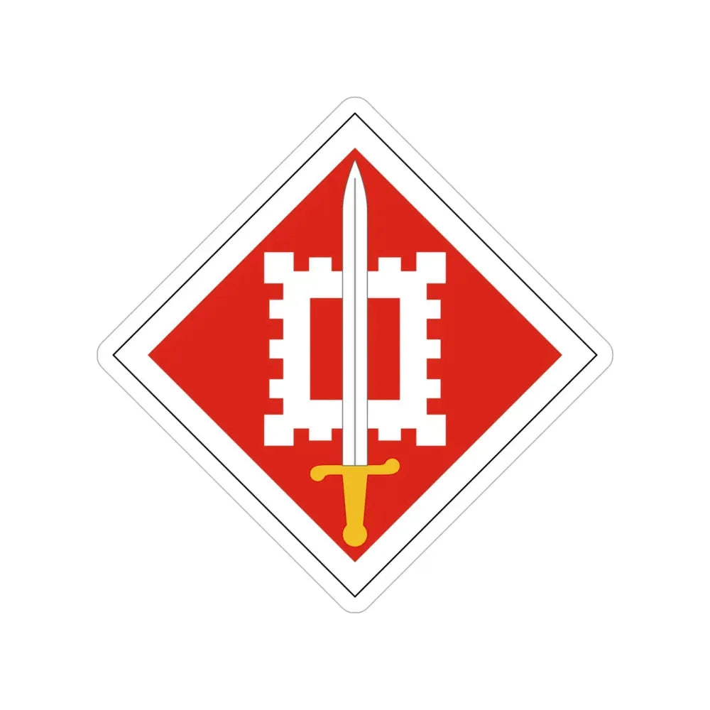 18th Engineer Brigade (U.S. Army) Transparent STICKER Die-Cut Vinyl Decal - The Sticker Space