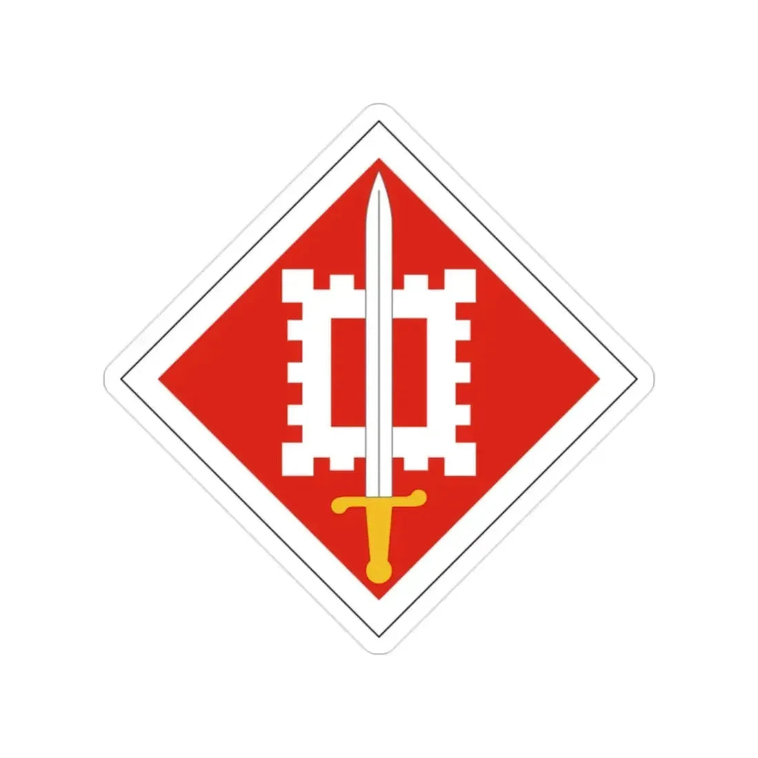 18th Engineer Brigade (U.S. Army) Transparent STICKER Die-Cut Vinyl Decal - The Sticker Space
