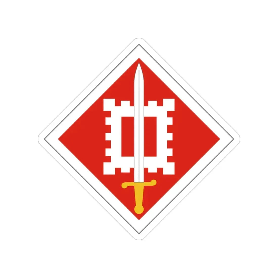 18th Engineer Brigade (U.S. Army) Transparent STICKER Die-Cut Vinyl Decal - The Sticker Space