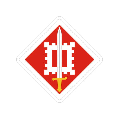 18th Engineer Brigade (U.S. Army) Transparent STICKER Die-Cut Vinyl Decal - The Sticker Space