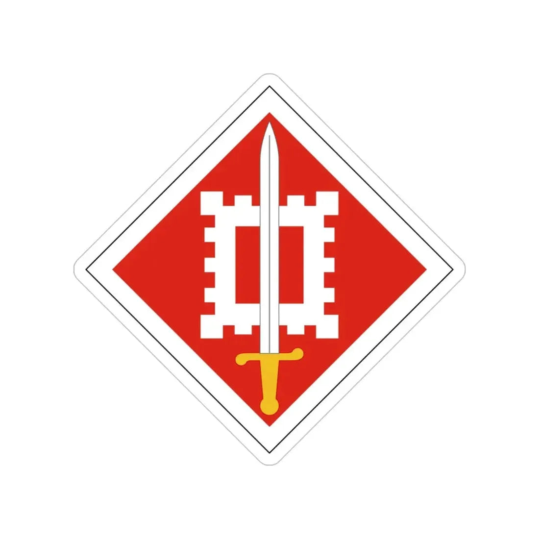 18th Engineer Brigade (U.S. Army) Transparent STICKER Die-Cut Vinyl Decal - The Sticker Space