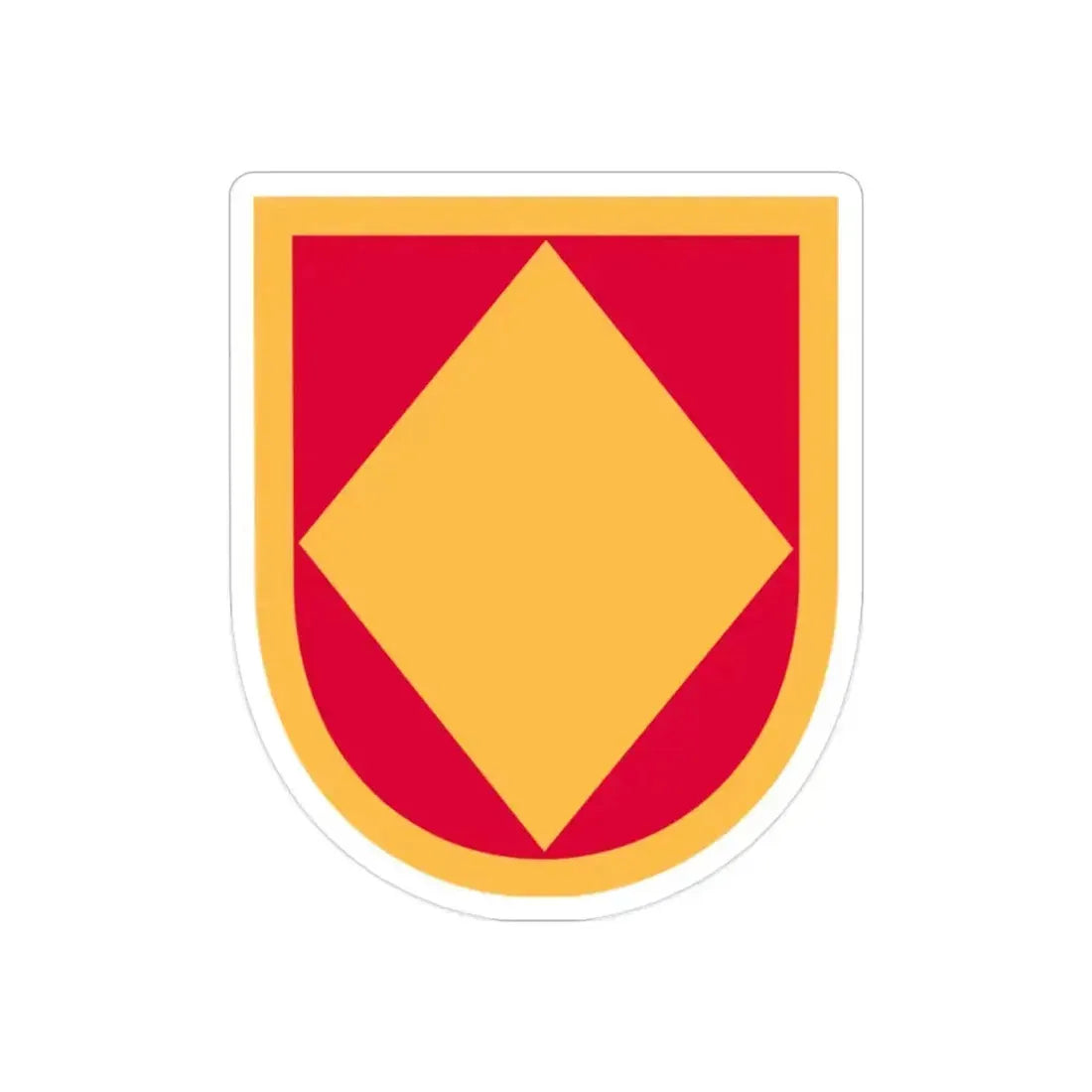 18th Field Artillery Brigade (U.S. Army) REVERSE PRINT Transparent Die-Cut STICKER 2 Inch Die-Cut Transparent - The Sticker Space