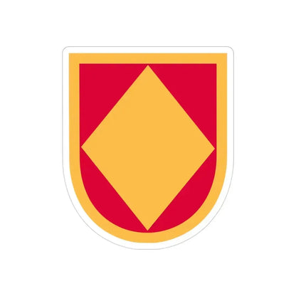 18th Field Artillery Brigade (U.S. Army) REVERSE PRINT Transparent Die-Cut STICKER 3 Inch Die-Cut Transparent - The Sticker Space