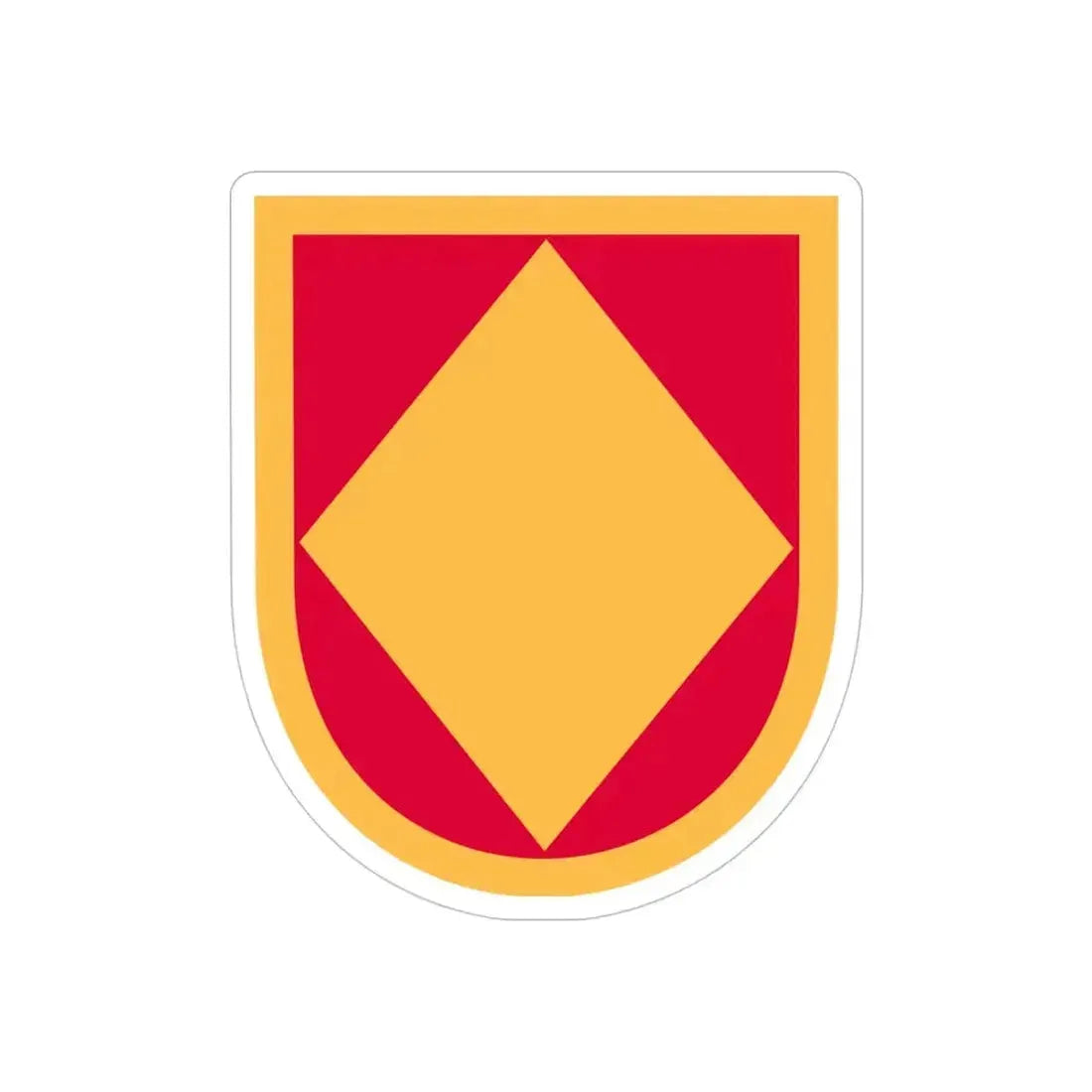 18th Field Artillery Brigade (U.S. Army) REVERSE PRINT Transparent Die-Cut STICKER 4 Inch Die-Cut Transparent - The Sticker Space