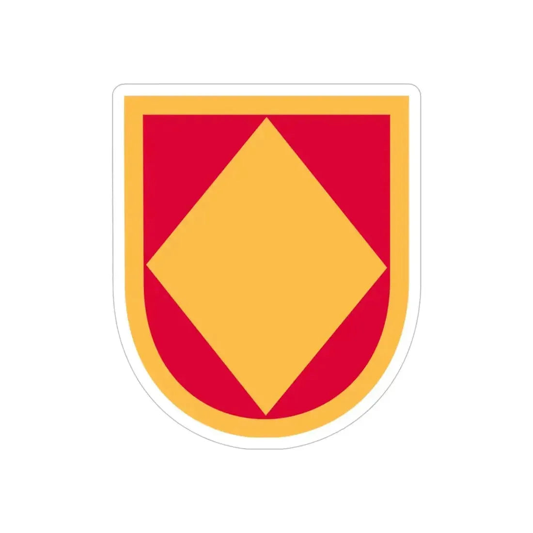 18th Field Artillery Brigade (U.S. Army) REVERSE PRINT Transparent Die-Cut STICKER 5 Inch Die-Cut Transparent - The Sticker Space