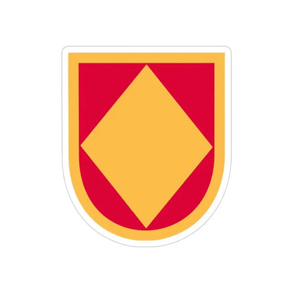 18th Field Artillery Brigade (U.S. Army) REVERSE PRINT Transparent Die-Cut STICKER 5 Inch Die-Cut Transparent - The Sticker Space