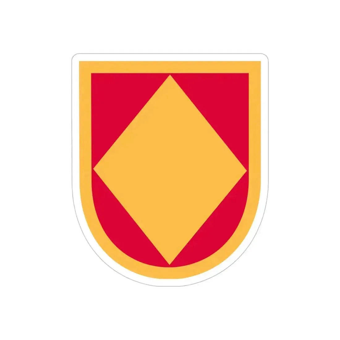 18th Field Artillery Brigade (U.S. Army) REVERSE PRINT Transparent Die-Cut STICKER 6 Inch Die-Cut Transparent - The Sticker Space