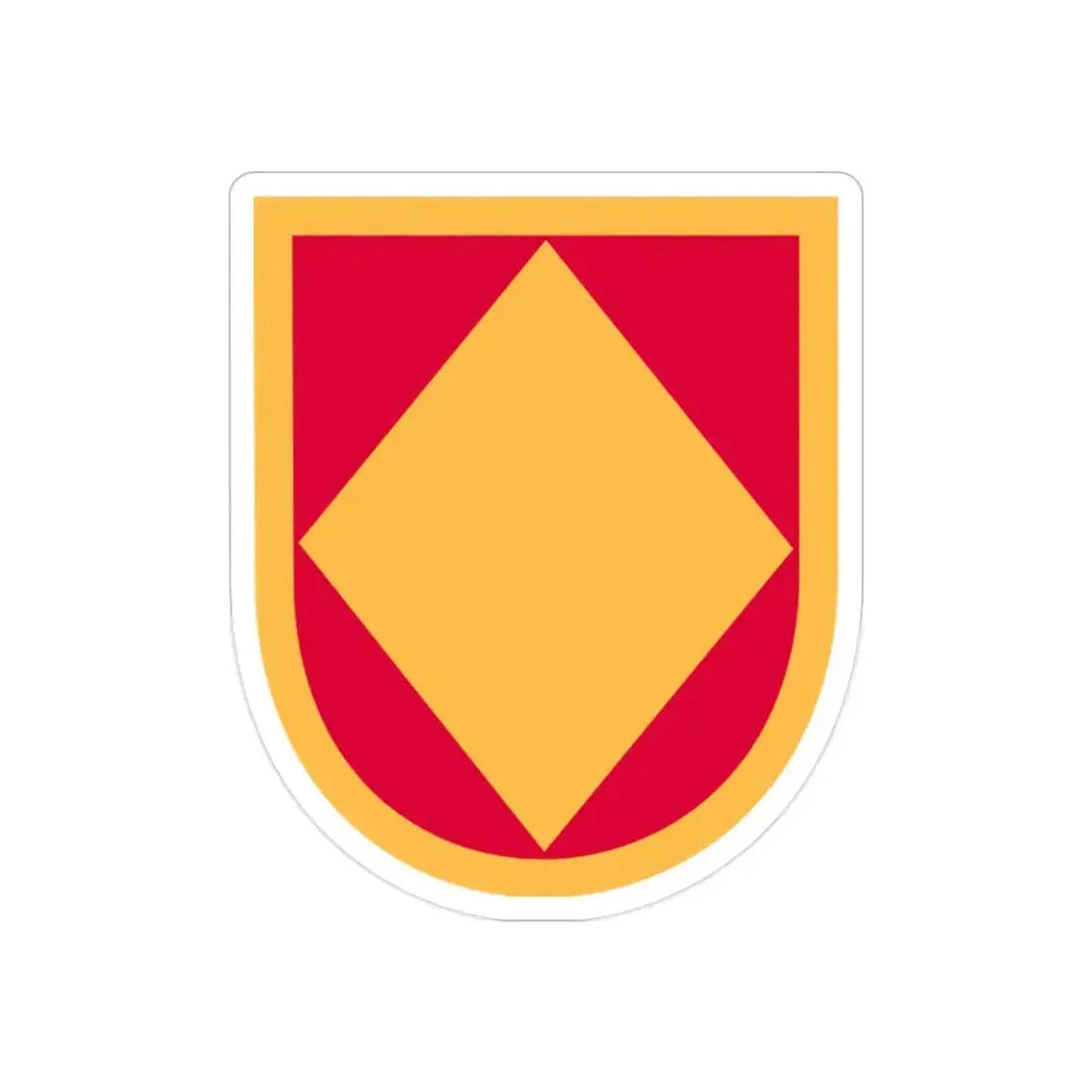 18th Field Artillery Brigade (U.S. Army) REVERSE PRINT Transparent Die-Cut STICKER - The Sticker Space