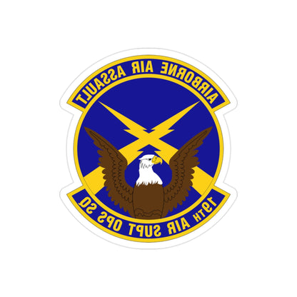 19 Air Support Operations Squadron ACC (U.S. Air Force) REVERSE PRINT Transparent STICKER-2" × 2"-The Sticker Space