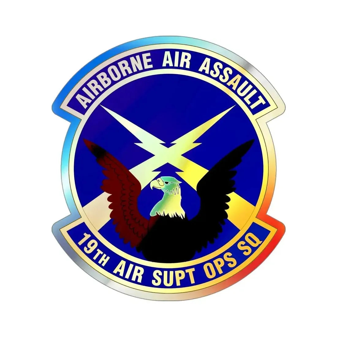 19 Air Support Operations Squadron ACC (U.S. Air Force) Holographic STICKER Die-Cut Vinyl Decal - The Sticker Space