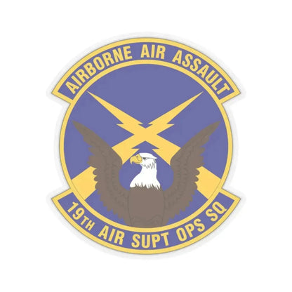 19 Air Support Operations Squadron ACC (U.S. Air Force) STICKER Vinyl Kiss-Cut Decal 2 Inch Transparent - The Sticker Space