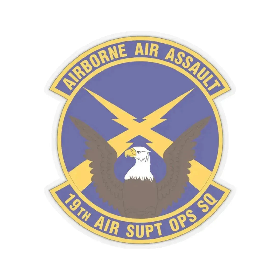 19 Air Support Operations Squadron ACC (U.S. Air Force) STICKER Vinyl Kiss-Cut Decal 3 Inch Transparent - The Sticker Space