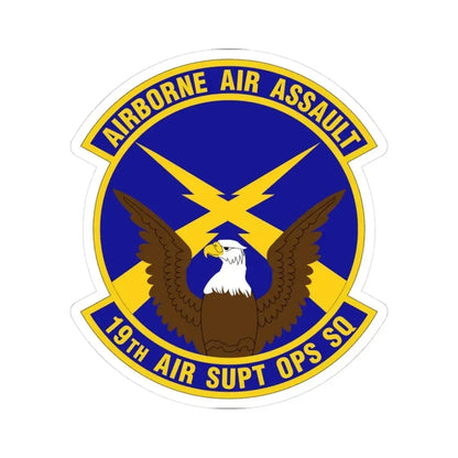 19 Air Support Operations Squadron ACC (U.S. Air Force) STICKER Vinyl Kiss-Cut Decal 3 Inch White - The Sticker Space