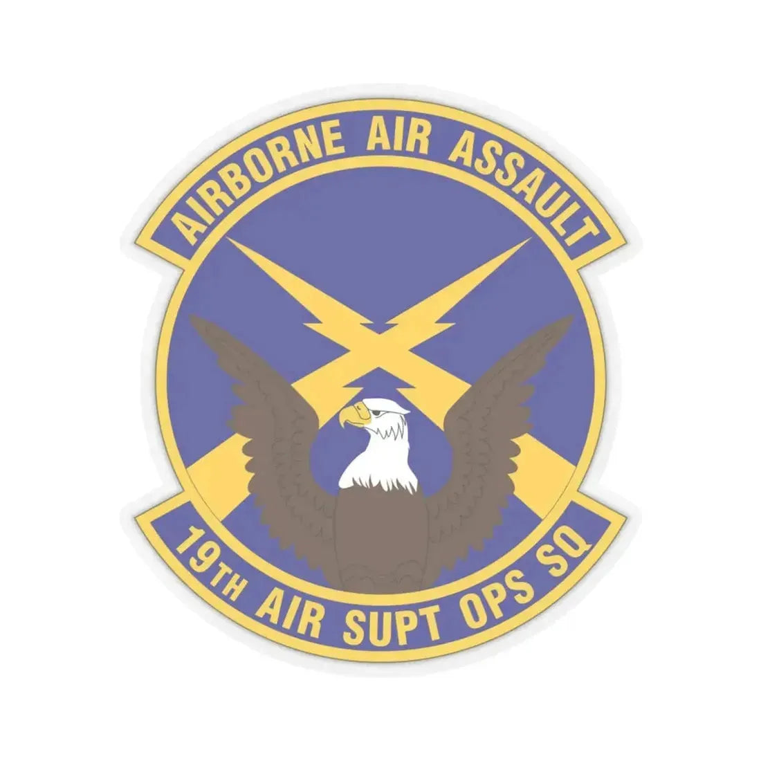 19 Air Support Operations Squadron ACC (U.S. Air Force) STICKER Vinyl Kiss-Cut Decal 6 Inch Transparent - The Sticker Space