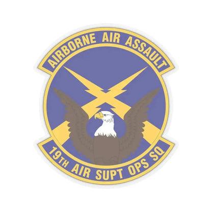19 Air Support Operations Squadron ACC (U.S. Air Force) STICKER Vinyl Kiss-Cut Decal 6 Inch Transparent - The Sticker Space