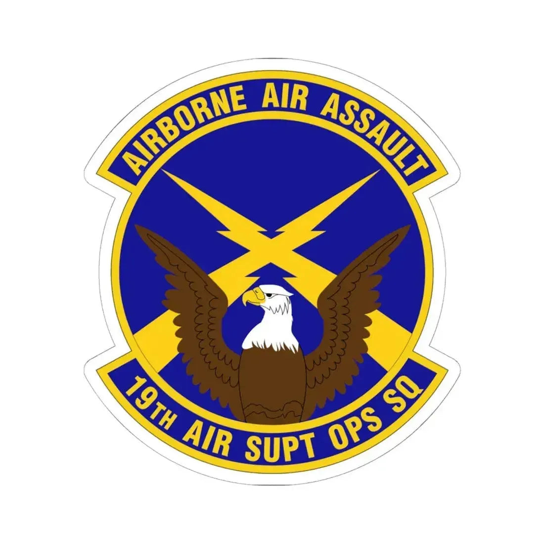 19 Air Support Operations Squadron ACC (U.S. Air Force) STICKER Vinyl Kiss-Cut Decal 6 Inch White - The Sticker Space