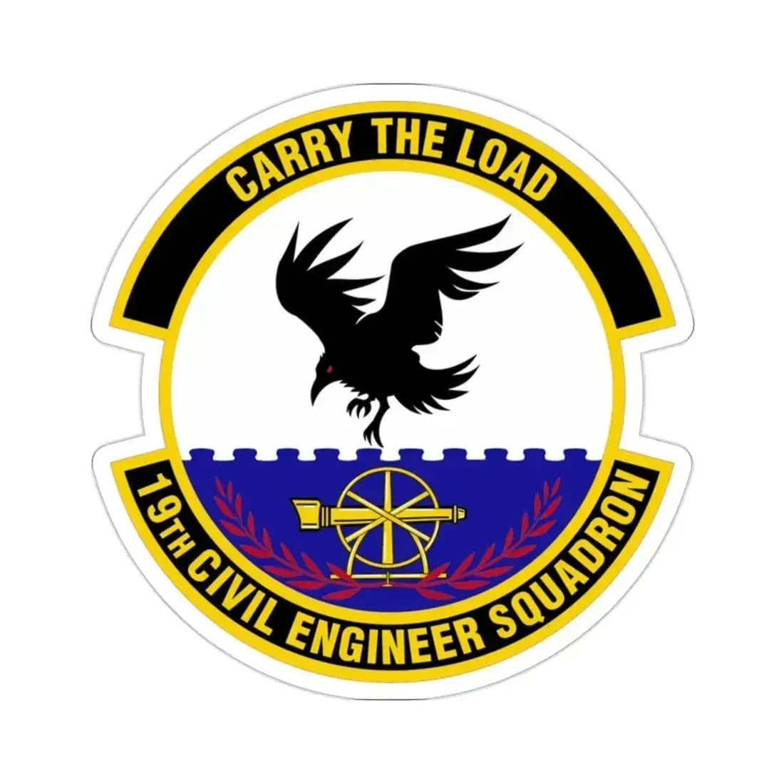 19 Civil Engineer Squadron AMC (U.S. Air Force) STICKER Vinyl Die-Cut Decal 2 Inch - The Sticker Space