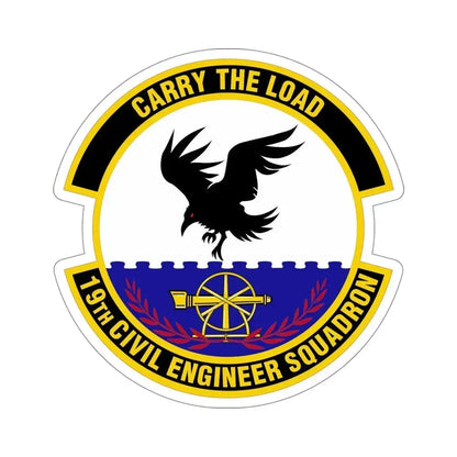 19 Civil Engineer Squadron AMC (U.S. Air Force) STICKER Vinyl Die-Cut Decal 5 Inch - The Sticker Space