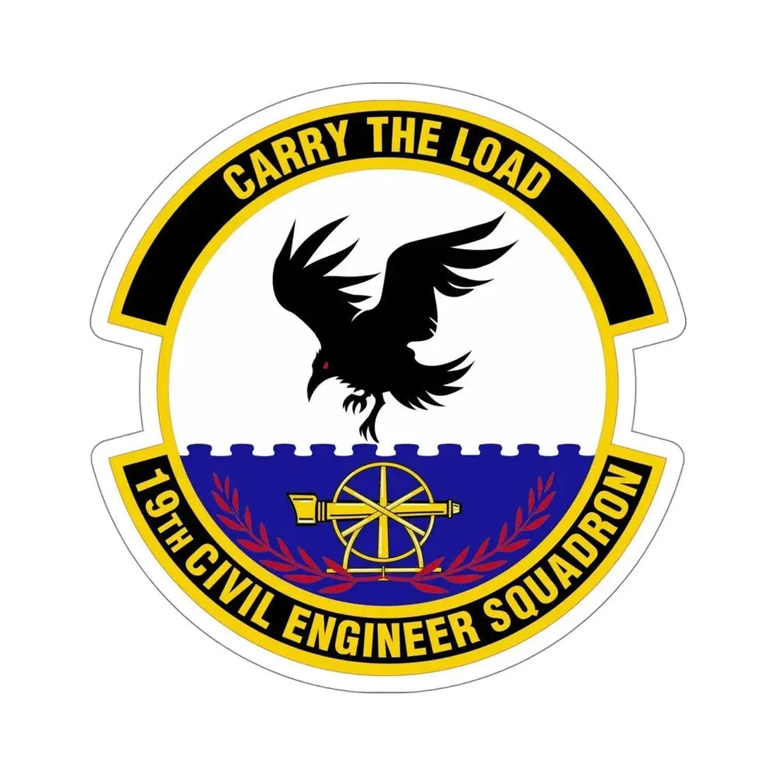19 Civil Engineer Squadron AMC (U.S. Air Force) STICKER Vinyl Die-Cut Decal - The Sticker Space