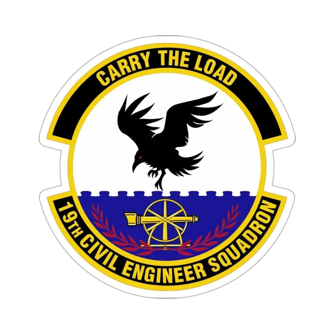 19 Civil Engineer Squadron AMC (U.S. Air Force) STICKER Vinyl Die-Cut Decal - The Sticker Space