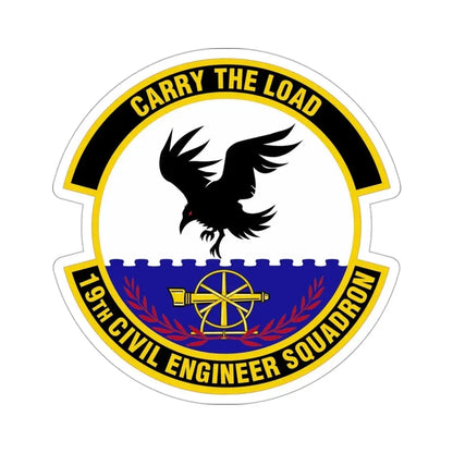 19 Civil Engineer Squadron AMC (U.S. Air Force) STICKER Vinyl Die-Cut Decal - The Sticker Space