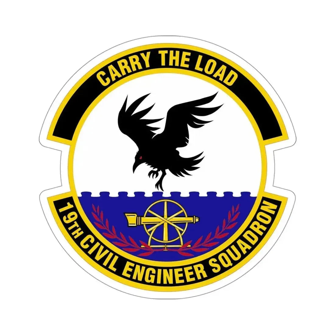 19 Civil Engineer Squadron AMC (U.S. Air Force) STICKER Vinyl Die-Cut Decal - The Sticker Space