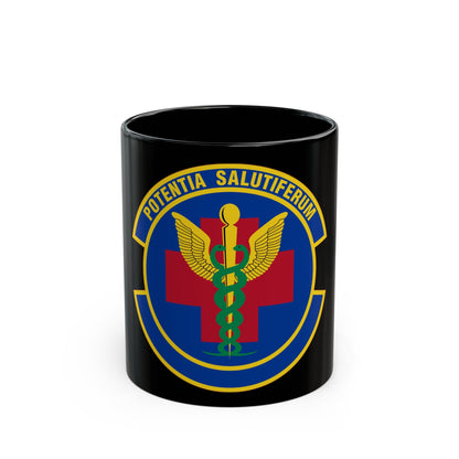 19 Healthcare Operations Squadron AMC (U.S. Air Force) Black Coffee Mug-11oz-The Sticker Space